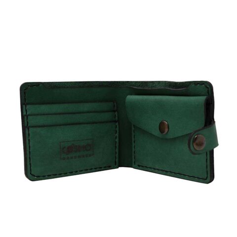 ტყავის საფულე მამაკაცის - მწვვანე