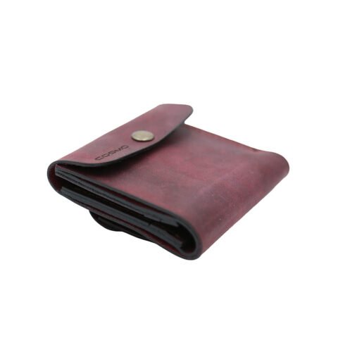 ტყავის საფულე "ლალა" - შინდისფერი