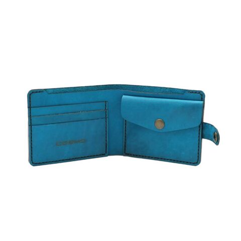 ტყავის საფულე მამაკაცის - ცისფერი