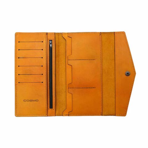 ტყავის საფულე ქალის - ყავისფერი