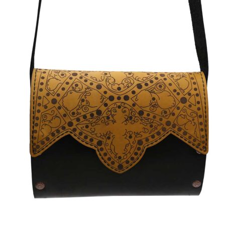 თამარ მეფის ჩანთა - ყვითელი, შავი