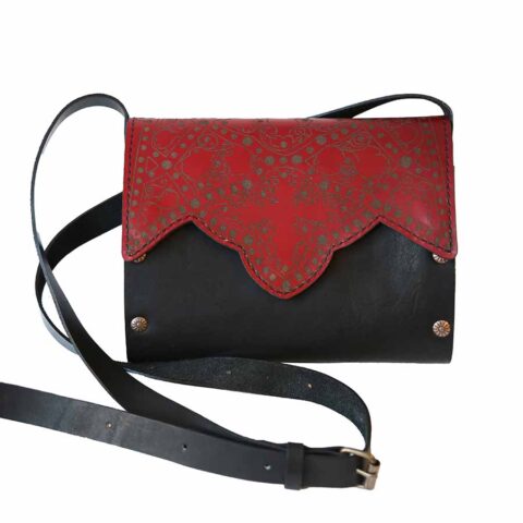 თამარ მეფის ჩანთა - წითელი, შავი