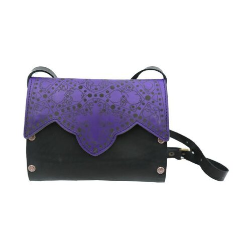 თამარ მეფის ჩანთა - იასამნისფერი, შავი