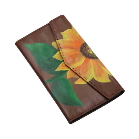 ტყავის საფულე ქალის - მზესუმზირები