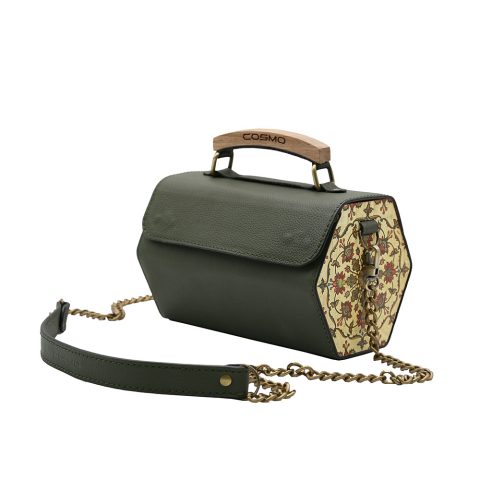 ტყავის ჩანთა – ქართული ქსოვილის ორმანენტი