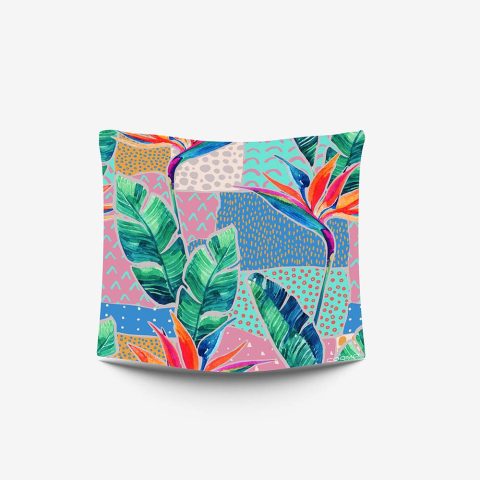 ტროპიკული ყვავილები - შარფი (დიდი)