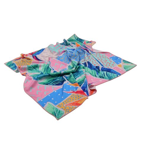 ტროპიკული ყვავილები - შარფი (დიდი)